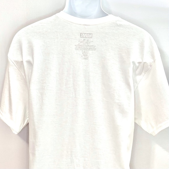 White Marvel Crew Neck T-shirts - Picture 4 of 4